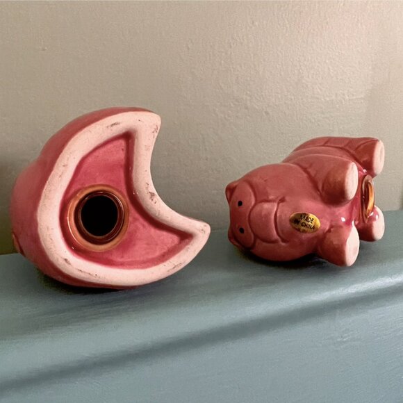 Naughty Vintage RARE Pig Shaped Salt & Pepper Shakers "Jamaica" Souvenir - Picture 3 of 11